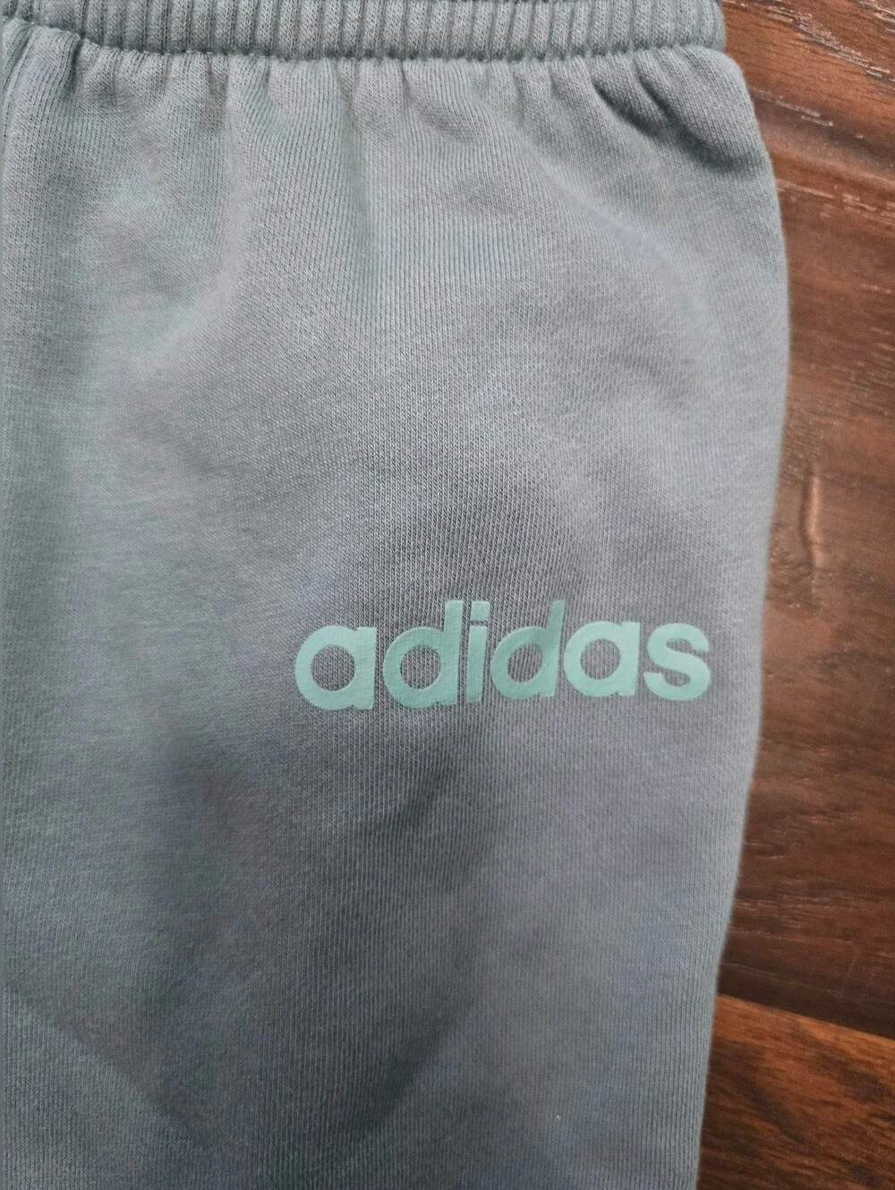 Adidas Kids Boy Teal Green Elastic Waist Sweat Pants 4T